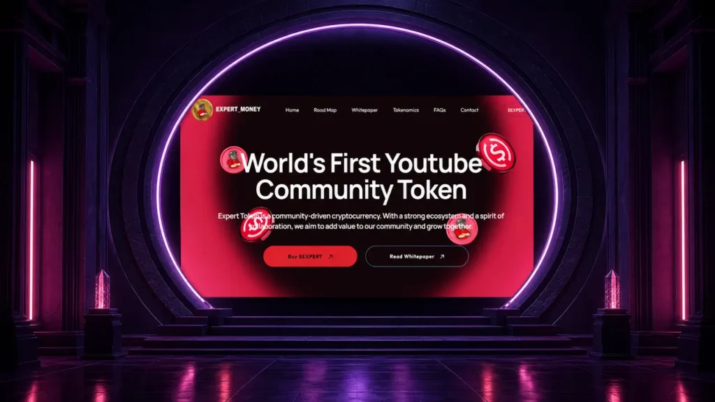 Expert Token web sitesi tasarımı
