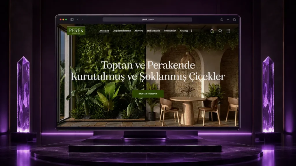 Perek Mossflower web sitesi tasarımı